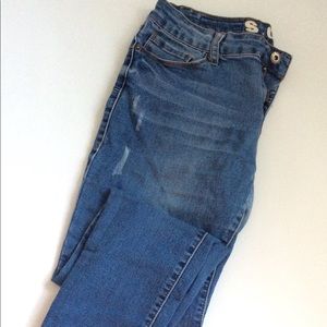 S.O.N.G skinny blue jeans size 9 junior